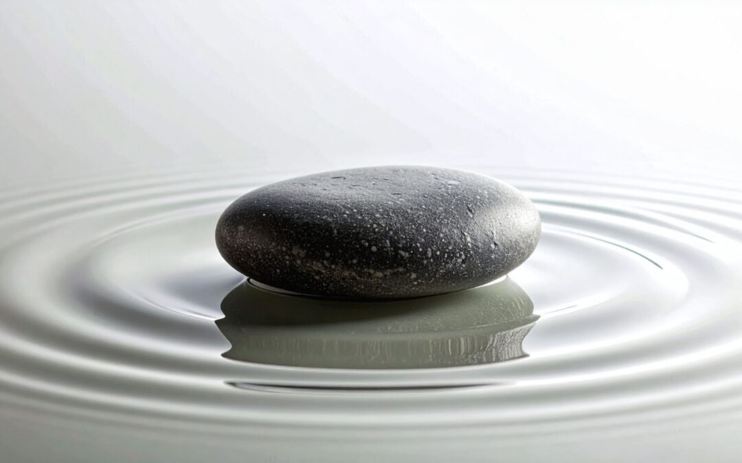Stone creating ripples on water symbolising hidden patterns and workplace behaviour.