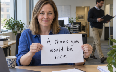 When you want appreciation – without having to ask for it